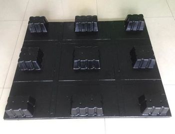 Black Nestable EPS Pallet Safety Hygienic Heavy Duty Pallet 9 Feet